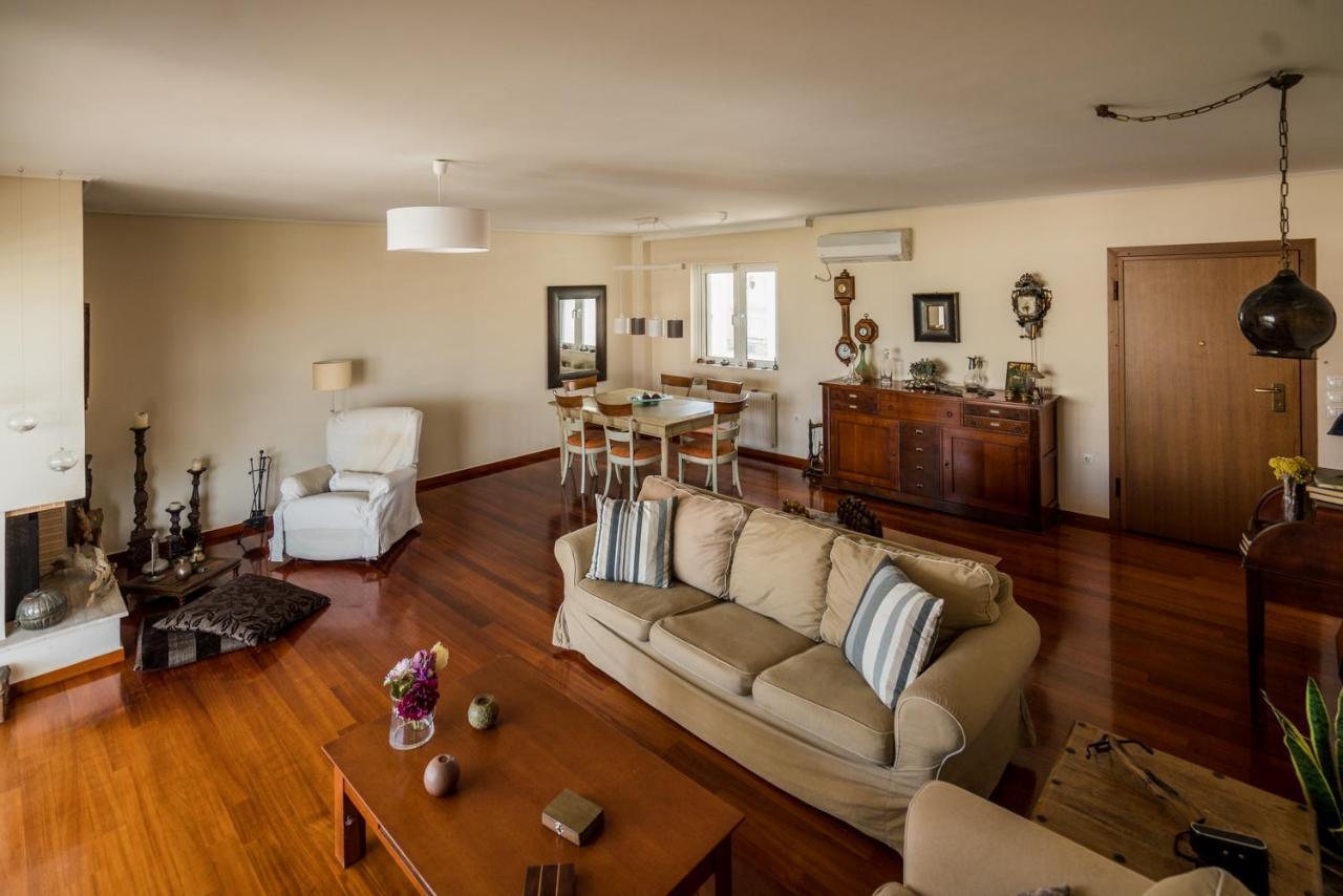Family Getaway, Spacious And Luxurious, Sea View, Terrace, Next To Voula Beach, 20Min From Center Atenas Exterior foto
